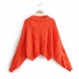 pullover autumn and winter lantern sleeve sweater NSHS23424