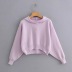 candy color loose long-sleeved knitted hoodie NSHS23425