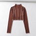 stitching bottoming spring new long-sleeved T-shirt  NSHS23439