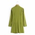 Pleated velvet shirt dress  NSHS23443