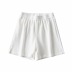 side slit elastic waist sports shorts  NSHS23452