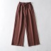pantalones de chándal de pierna ancha de color liso NSHS23457