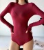 Round Neck Long Sleeve Jumpsuit NSHS23463