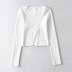 new stretch long-sleeved diagonal zipper bottoming shirt   NSHS23482