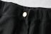 High waist front split denim shorts  NSHS23483