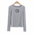 Sexy hollow long-sleeved T-shirt  NSHS23491