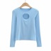 Sexy hollow long-sleeved T-shirt  NSHS23491