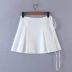 falda corta de algodón mercerizado con cordones NSHS23501