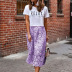 pure color lace hollow casual skirt NSKX23584