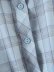 Retro Plaid Lantern Sleeve Lapel Shirt  NSAM23675