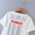 casual printed short sleeve T-shirt  NSAM23680