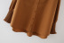 pleated puffy sleeves round hem long shirt  NSAM23695