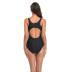 conservative color matching one-piece swimsuit NSHL23816