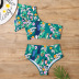 new bikini lotus leaf one-shoulder swimsuit NSHL23825