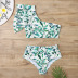 new bikini lotus leaf one-shoulder swimsuit NSHL23825