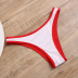 solid color sexy split strip bikini swimsuit  NSHL23826
