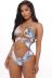 leopard print sexy one-piece swimsuit  NSHL23835