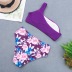 new split digital printing sexy high-waist bikini swimsuit  NSHL23838