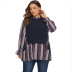 plus size autumn new fashion loose stitching blouses  NSJR23531