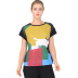 Plus size stitching cartoon printing casual T-shirt  NSJR23543