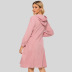 Hooded Drawstring Pocket Dress  NSJR23545