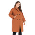 autumn and winter plus size mid-length woolen coat  NSJR23554