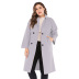 autumn and winter plus size mid-length woolen coat  NSJR23554