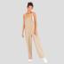 Casual Solid Color Cotton & Linen Jumpsuit NSJR23566