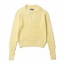 autumn and winter lapel solid color sweater  NSAC15414