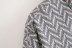 wave pattern printed loose long-sleeved shirt  NSAM15439