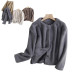 casual solid color imitation fur coat  NSLD15554