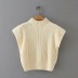 autumn fashion shoulder pad sleeveless sweater  NSAC15653