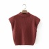 autumn fashion shoulder pad sleeveless sweater  NSAC15653
