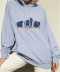 three bears embroidery loose pullover sweatershirt NSAC15691