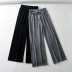 High waist drape velvet wide-leg pants  NSAC15699