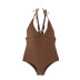 one-piece triangle backless bikini swimsuit  NSHL24068
