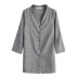 plus size long fashion single-breasted loose long-sleeved jacket  NSJR24165