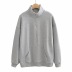 half zipper high neck pullover sweatershirt NSHS24240