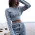 Thick autumn and winter hedging short knit all-match sweater NSHS24340