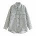 lapel single-breasted loose woolen coat NSHS24359