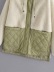 Winter fashion new single-breasted hooded cotton lamb wool stitching warm jacket NSHS24421