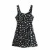 Printed short sling dress  NSAM24437