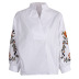 Splice collar embroidery shirt NSMY24578
