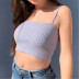 sexy short solid color top NSHS24685