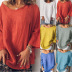 cotton and linen solid color top  NSZH24705