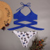 fashion lace-up split swimsuit NSHL24742