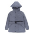 autumn and winter new reflective ski zipper thick hooded mid-length cotton coat  NSXE24807