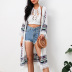 fashion casual long cotton sunscreen cardigan  NSMY15936