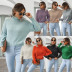 fashion casual high neck long-sleeved pullover sweater  NSMY15940