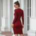 fall/winter fashion casual V-neck long-sleeved sweater skirt NSMY15989